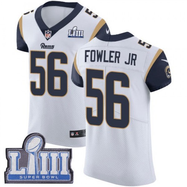 Nike Rams #56 Dante Fowler Jr White Super Bowl LIII Bound Men's Stitched NFL Vapor Untouchable Elite Jersey