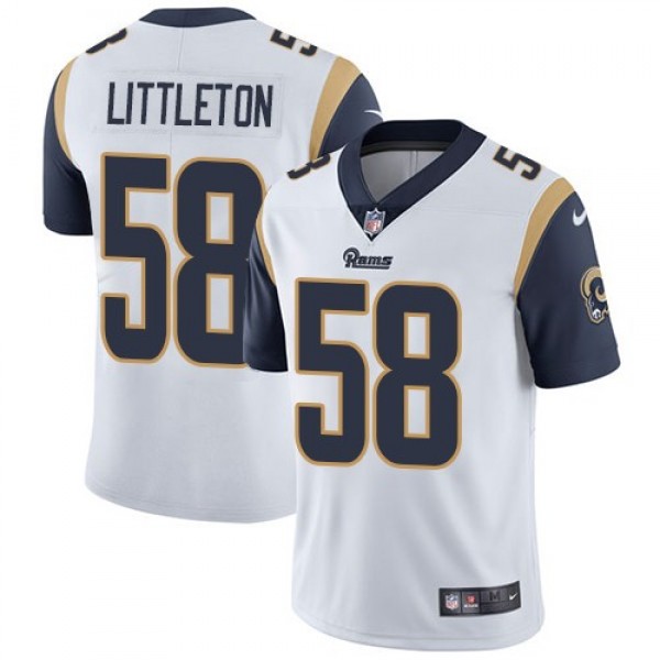 Nike Rams #58 Cory Littleton White Men's Stitched NFL Vapor Untouchable Limited Jersey