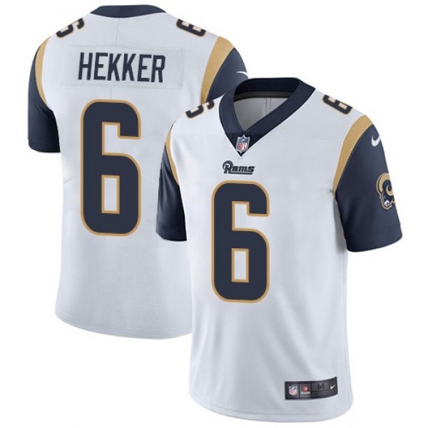 Nike Rams #6 Johnny Hekker White Men's Stitched NFL Vapor Untouchable Limited Jersey