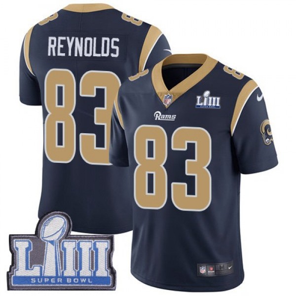 Nike Rams #83 Josh Reynolds Navy Blue Team Color Super Bowl LIII Bound Men's Stitched NFL Vapor Untouchable Limited Jersey