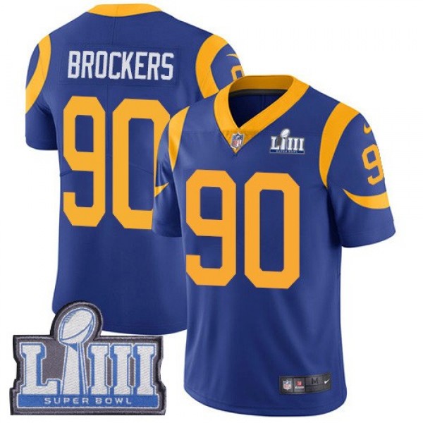 Nike Rams #90 Michael Brockers Royal Blue Alternate Super Bowl LIII Bound Men's Stitched NFL Vapor Untouchable Limited Jersey