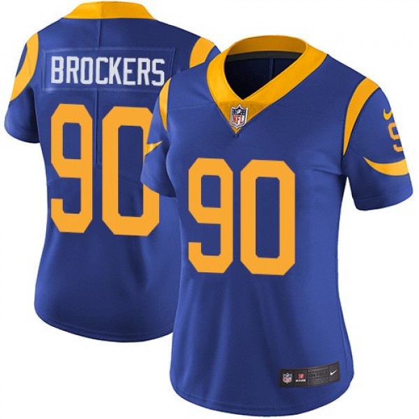 Women's Rams #90 Michael Brockers Royal Blue Alternate Stitched NFL Vapor Untouchable Limited Jersey