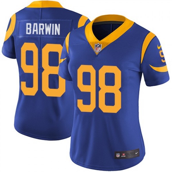 Women's Rams #98 Connor Barwin Royal Blue Alternate Stitched NFL Vapor Untouchable Limited Jersey