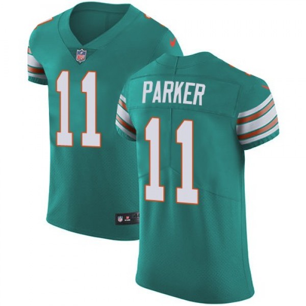 Nike Dolphins #11 DeVante Parker Aqua Green Alternate Men's Stitched NFL Vapor Untouchable Elite Jersey