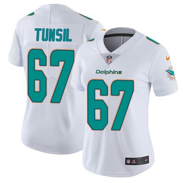 Women's Dolphins #67 Laremy Tunsil White Stitched NFL Vapor Untouchable Limited Jersey