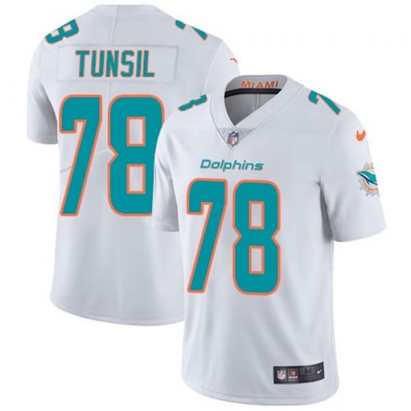 Nike Dolphins #78 Laremy Tunsil White Men's Stitched NFL Vapor Untouchable Limited Jersey