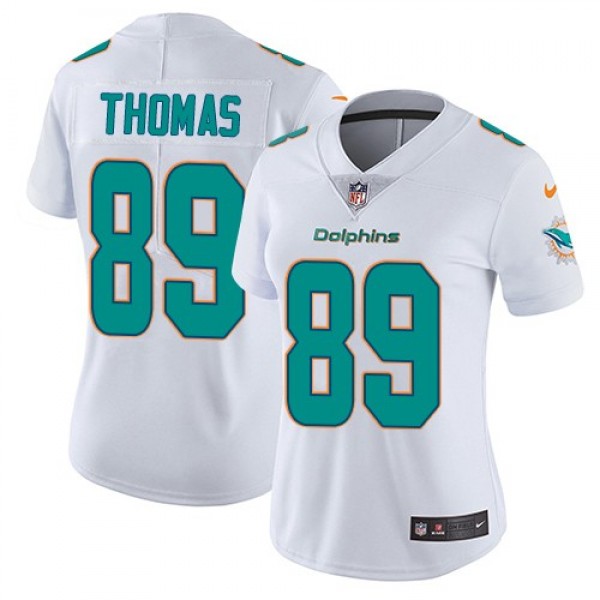 Women's Dolphins #89 Julius Thomas White Stitched NFL Vapor Untouchable Limited Jersey