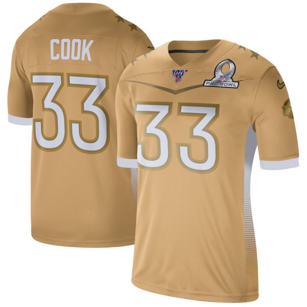 Minnesota Vikings #33 Dalvin Cook Nike 2020 NFC Pro Bowl Game Jersey Gold