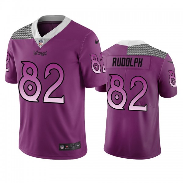 Minnesota Vikings #82 Kyle Rudolph Purple Vapor Limited City Edition NFL Jersey