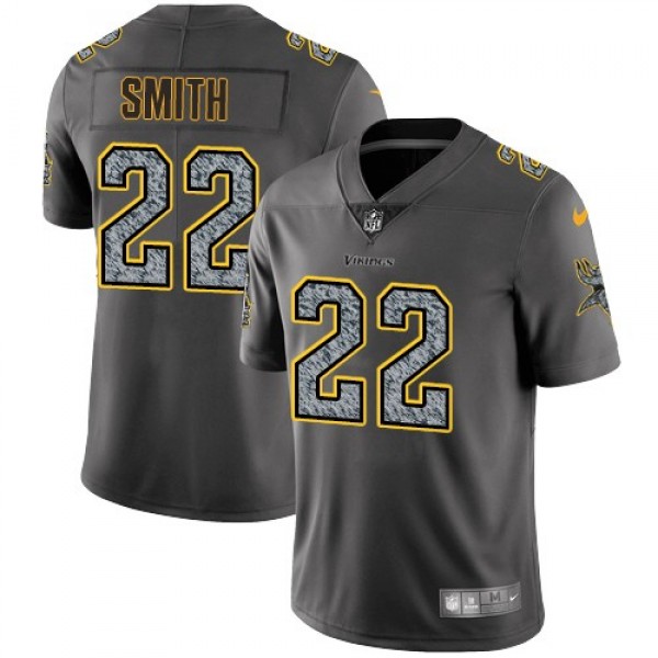 Nike Vikings #22 Harrison Smith Gray Static Men's Stitched NFL Vapor Untouchable Limited Jersey