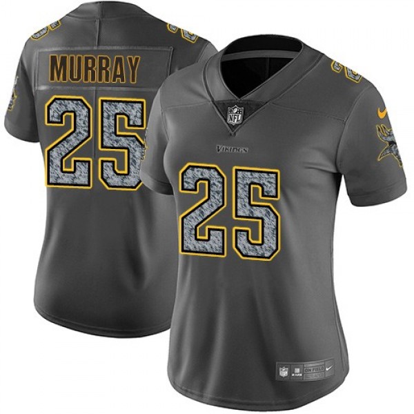 Women's Vikings #25 Latavius Murray Gray Static Stitched NFL Vapor Untouchable Limited Jersey