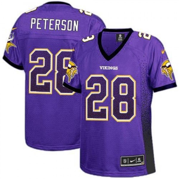 سياره فيات Nike Minnesota Vikings #28 Adrian Peterson Drift Fashion Purple Elite Jersey شراء سبيكة ذهب