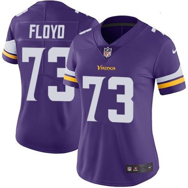 Women's Vikings #73 Sharrif Floyd Purple Team Color Stitched NFL Vapor Untouchable Limited Jersey