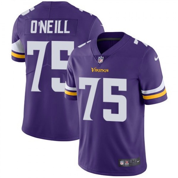 Nike Vikings #75 Brian O'Neill Purple Team Color Men's Stitched NFL Vapor Untouchable Limited Jersey