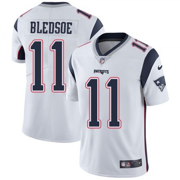 Nike Patriots #11 Drew Bledsoe White Men's Stitched NFL Vapor Untouchable Limited Jersey
