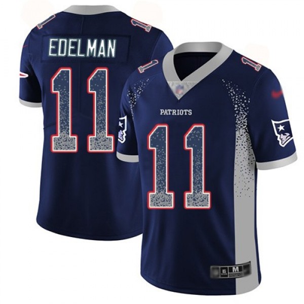 كتاب المرحله الملكيه Nike Patriots #11 Julian Edelman Navy Blue Team Color Men's Stitched NFL New Elite Gold Jersey السيف الذهبي
