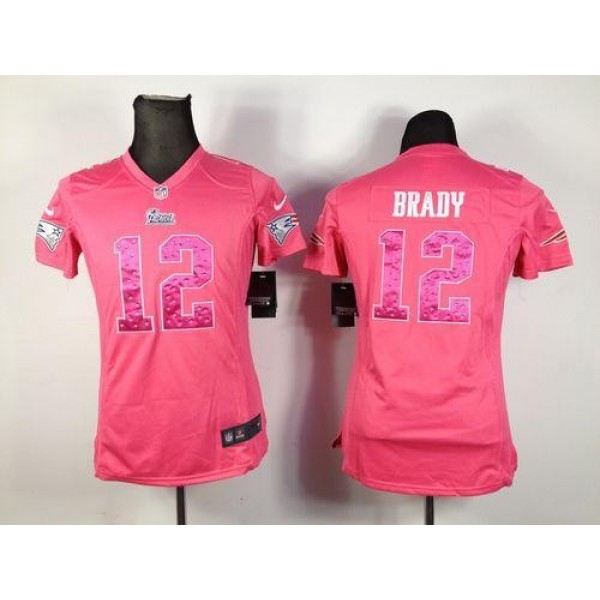 سيروم Nike Patriots #21 Malcolm Butler White Pink Women's Stitched NFL Limited Rush Fashion Jersey قدس