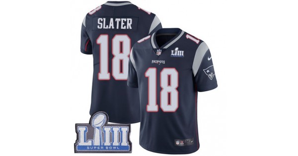 افضل شامبو ضد القشرة Nike Patriots #18 Matt Slater Navy Blue Team Color Super Bowl LIII ... افضل شامبو ضد القشرة