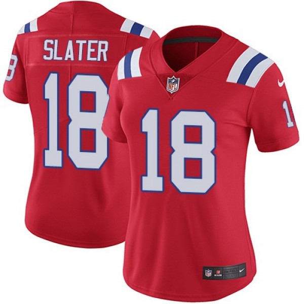 قط شارتروه Women's Patriots #18 Matt Slater Red Alternate Stitched NFL Vapor ... قط شارتروه