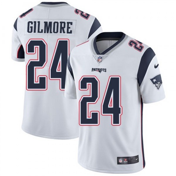 حامل العطور Nike Patriots #24 Stephon Gilmore White Men's Stitched NFL Vapor ... حامل العطور