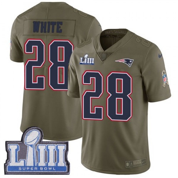 هنتز كابتشينو Nike Patriots #28 James White Olive Super Bowl LIII Bound Men's ... هنتز كابتشينو