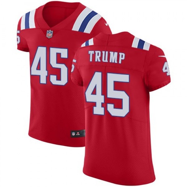 Nike Patriots #45 Donald Trump Red Alternate Men's Stitched NFL Vapor Untouchable Elite Jersey