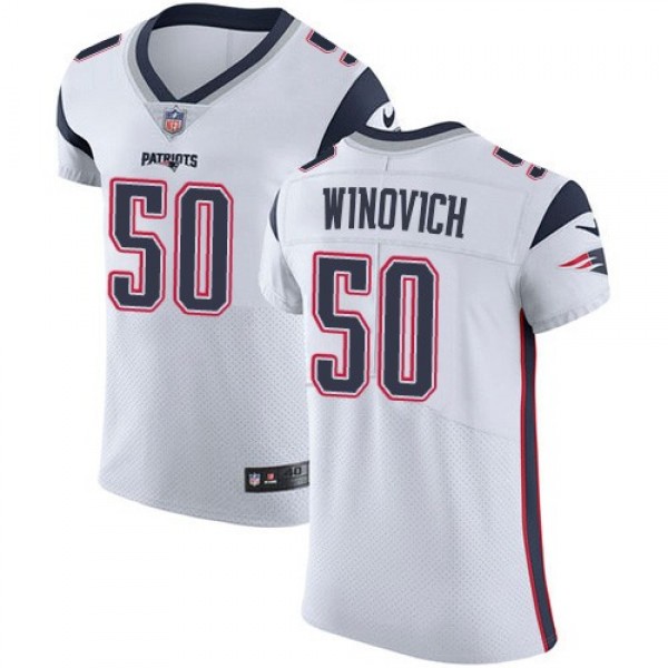 Nike Patriots #50 Chase Winovich White Men's Stitched NFL Vapor Untouchable Elite Jersey