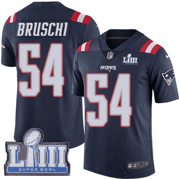 بودرة برجوا Nike Patriots #54 Tedy Bruschi Navy Blue Super Bowl LIII Bound ... بودرة برجوا