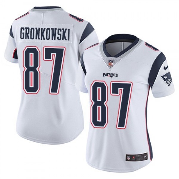 تنت Women's Patriots #87 Rob Gronkowski White Stitched NFL Vapor ... تنت