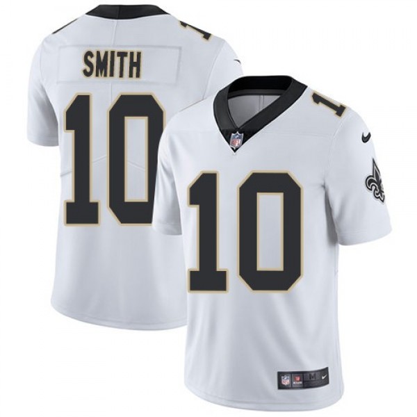 Nike Saints #10 Tre'Quan Smith White Men's Stitched NFL Vapor Untouchable Limited Jersey