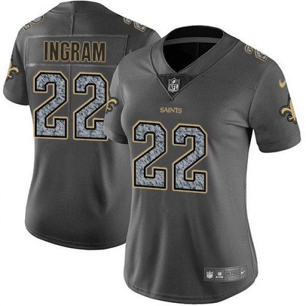 فلتر مكه Women's Saints #22 Mark Ingram II Gray Static Stitched NFL Vapor ... فلتر مكه