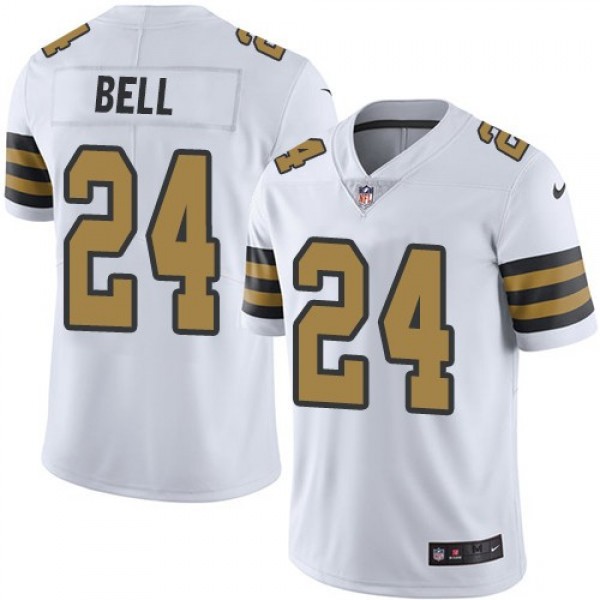 Nike Saints #24 Vonn Bell White Men's Stitched NFL Limited Rush Jersey