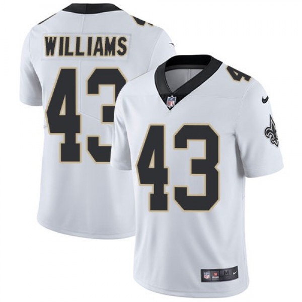 Nike Saints #43 Marcus Williams White Men's Stitched NFL Vapor Untouchable Limited Jersey