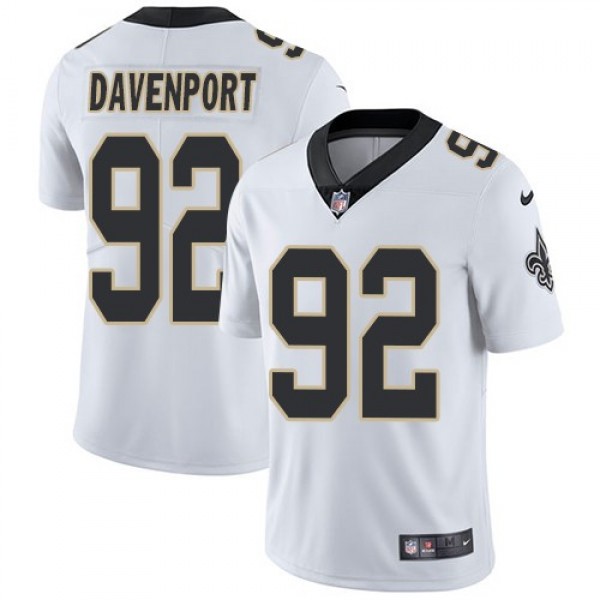 Nike Saints #92 Marcus Davenport White Men's Stitched NFL Vapor Untouchable Limited Jersey