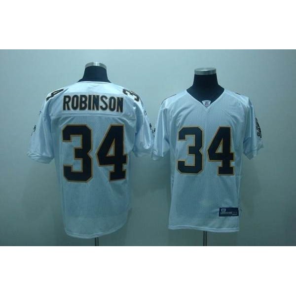Saints #34 Patrick Robinson White Stitched NFL Jersey