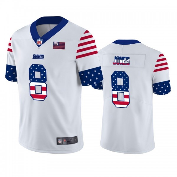 طقم حقائب سفر New York Giants #8 Daniel Jones White Men's Nike Team Logo USA ... طقم حقائب سفر