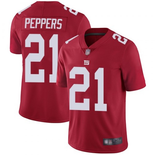 Nike Giants #21 Jabrill Peppers Red Alternate Men's Stitched NFL Vapor Untouchable Limited Jersey
