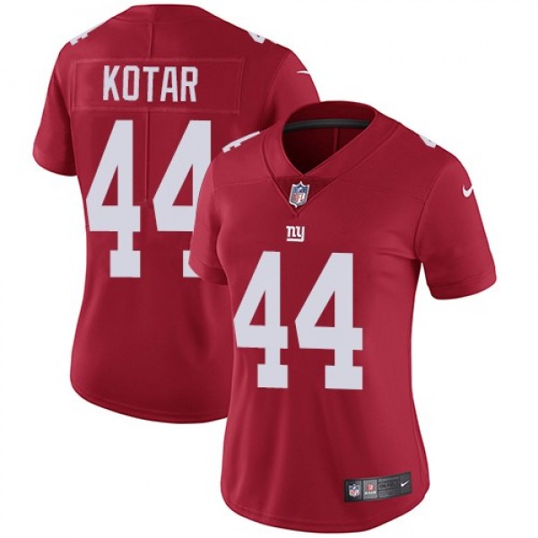 Women's Giants #44 Doug Kotar Red Alternate Stitched NFL Vapor Untouchable Limited Jersey