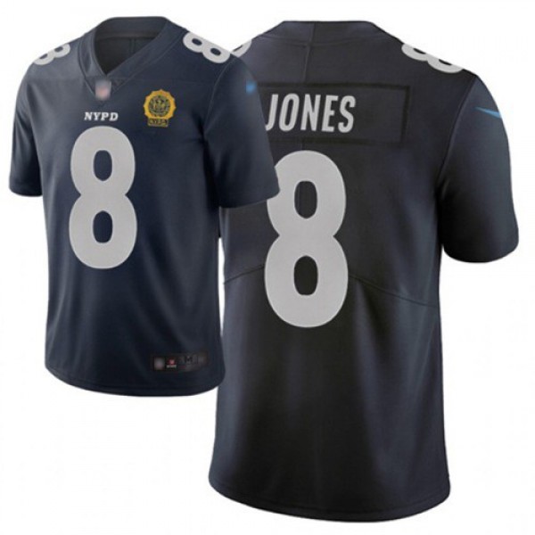 Nike Giants #8 Daniel Jones Navy Men's Stitched NFL Limited City Edition Jersey