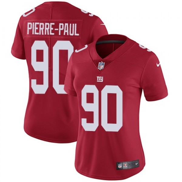 Women's Giants #90 Jason Pierre-Paul Red Alternate Stitched NFL Vapor Untouchable Limited Jersey