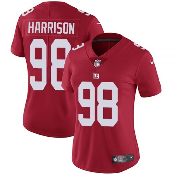 Women's Giants #98 Damon Harrison Red Alternate Stitched NFL Vapor Untouchable Limited Jersey