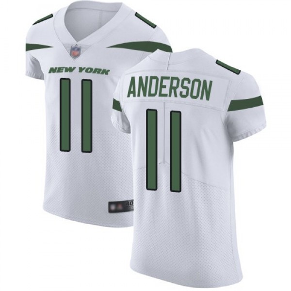 Nike Jets #11 Robby Anderson White Men's Stitched NFL Vapor Untouchable Elite Jersey