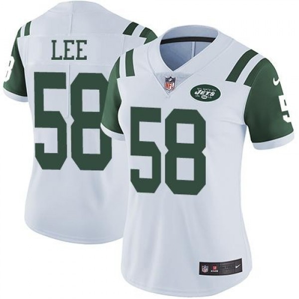 Women's Jets #50 Darron Lee White Stitched NFL Vapor Untouchable Limited Jersey