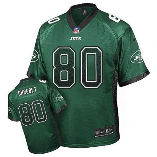 Nike Jets #80 Wayne Chrebet Green Team Color Men's Stitched NFL Elite Drift Fashion Jersey