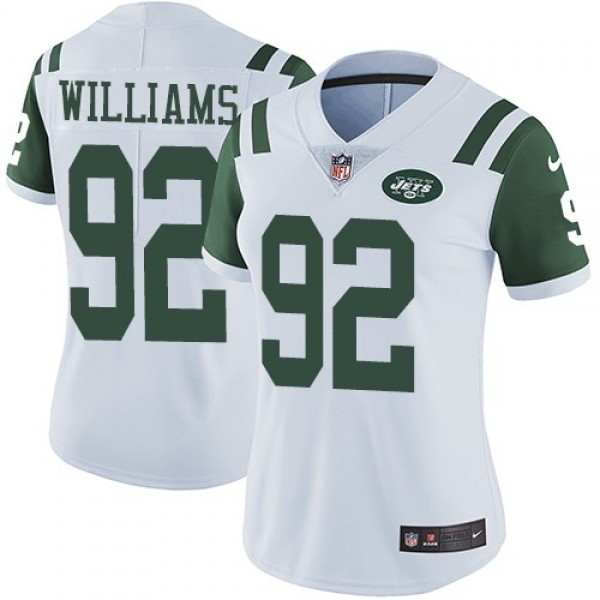 Women's Jets #92 Leonard Williams White Stitched NFL Vapor Untouchable Limited Jersey