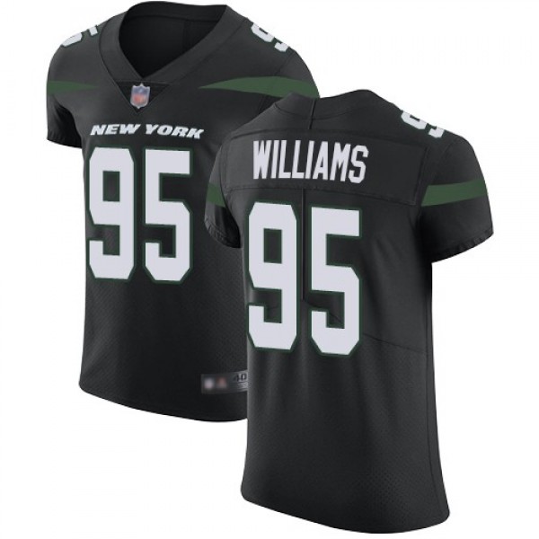 Nike Jets #95 Quinnen Williams Black Alternate Men's Stitched NFL Vapor Untouchable Elite Jersey