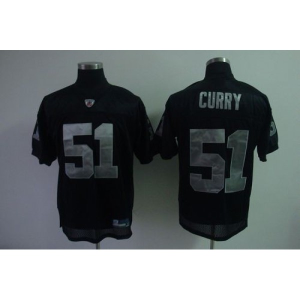 Raiders #51 Aaron Curry Black Stitched NFL Jersey
