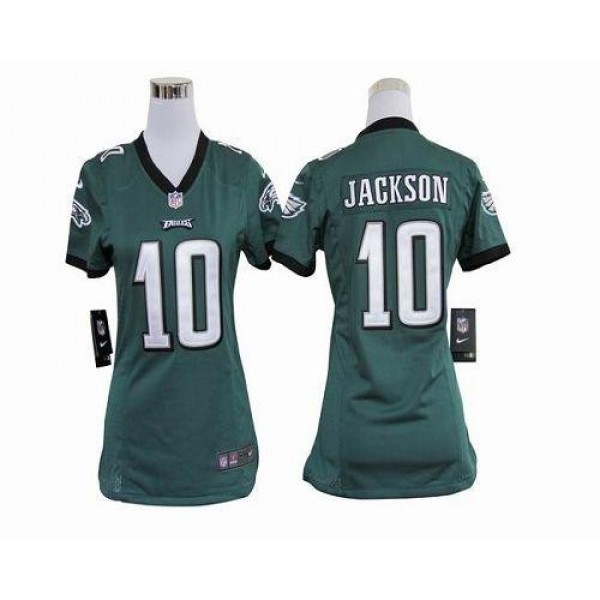 Women's Eagles #10 DeSean Jackson Midnight Green Team Color Stitched NFL Elite Jersey