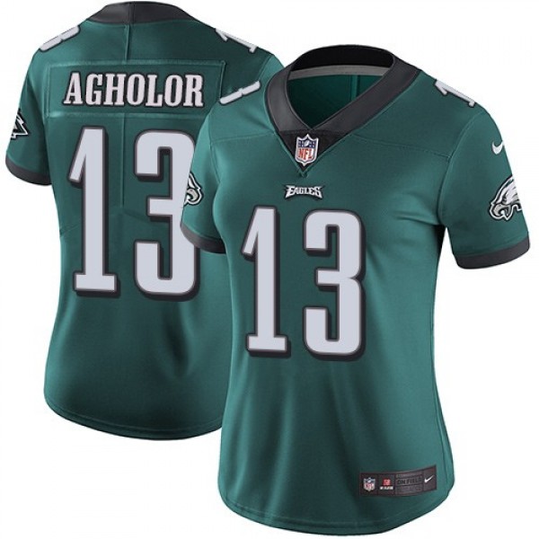 Women's Eagles #13 Nelson Agholor Midnight Green Team Color Stitched NFL Vapor Untouchable Limited Jersey