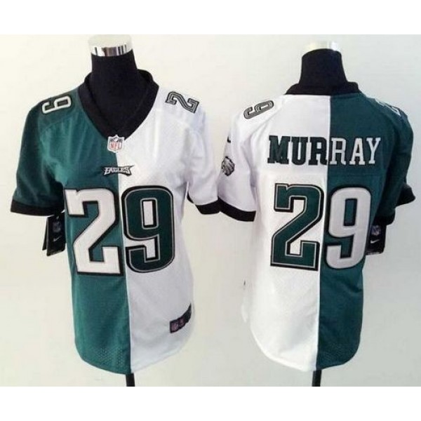 Women's Eagles #29 DeMarco Murray Green White Stitched NFL Elite Split Jersey